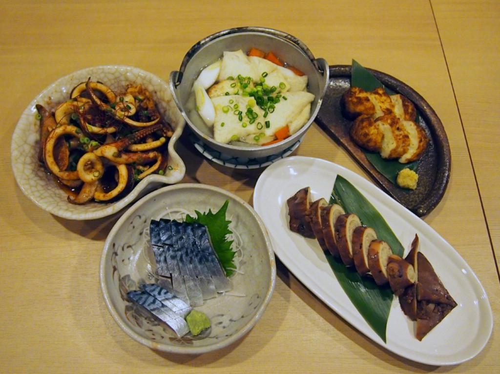 イカ、サバなど料理集合