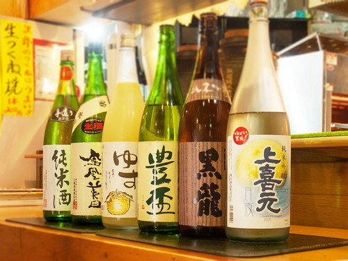 函館料理に合うお酒も豊富に取り揃えています