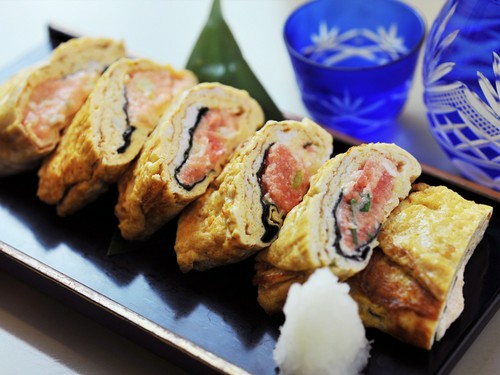 タラコがたっぷり入った出汁巻きたまご