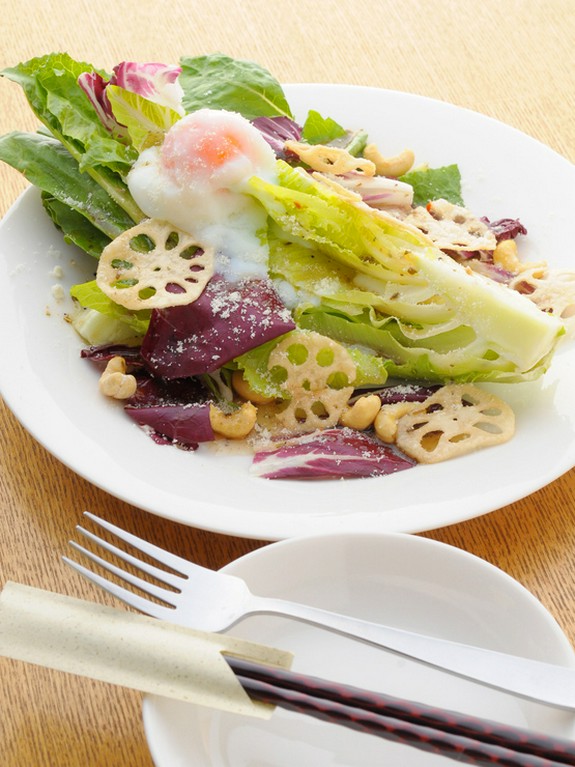 地元農家の野菜を使った創作の一品