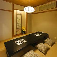 個室でゆっくりと