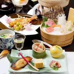 3800円コース料理の一例です。季節によって内容は変わります