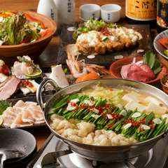 「博多名物もつ鍋」や「美桜鶏のハラミポン酢和え」などお楽しみ頂けるコースです！