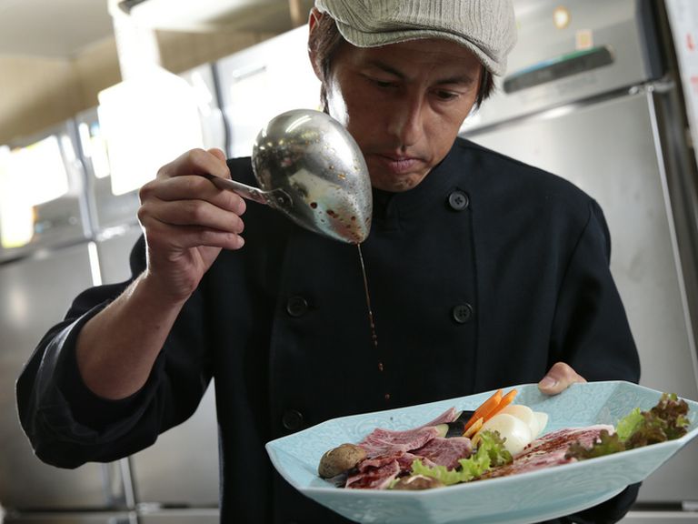 自家製のタレと合わせて