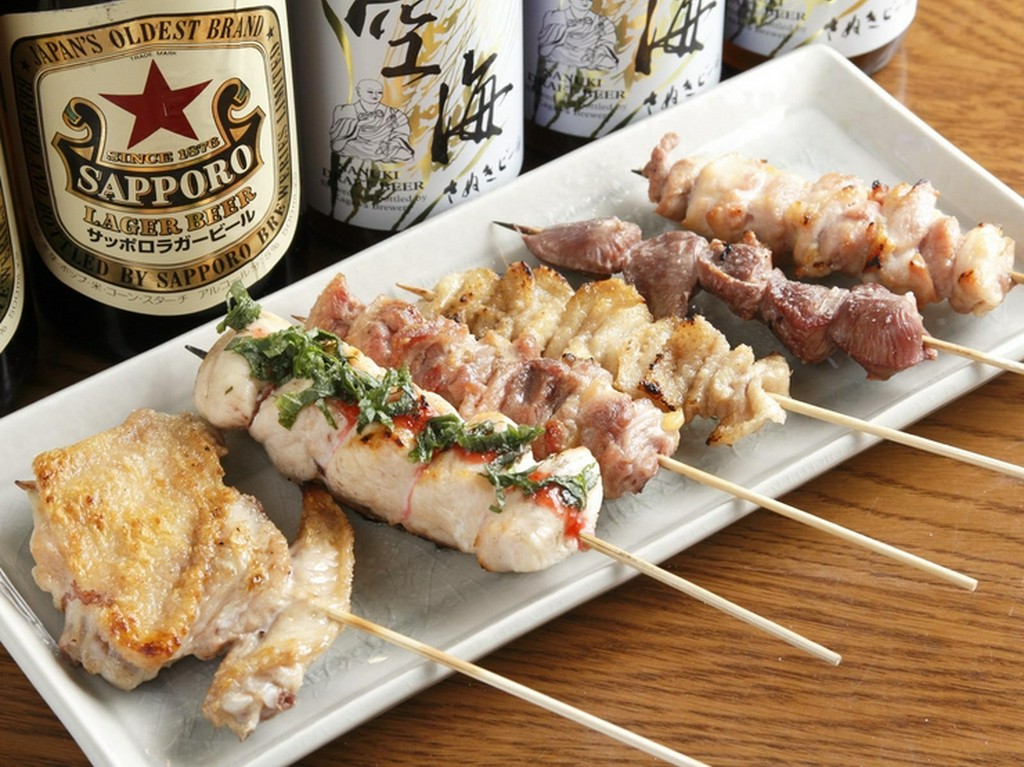 人気串が集合した『串焼き盛り合わせ』（6本）