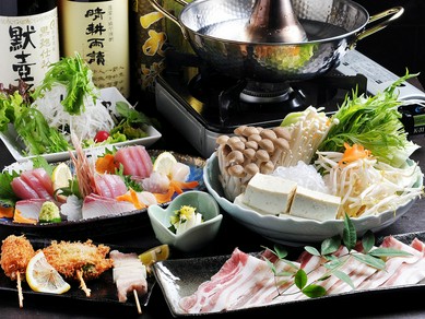 新鮮な海鮮や肉料理の『和のコース』　＋1500円で飲み放題付