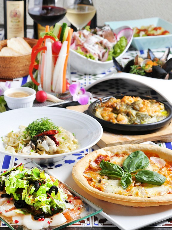 女性に好評！　『洋のコース』　＋1500円で飲み放題付