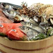 この道一筋！当店の料理長は、仕入れる食材に拘りを持っています。
職人の目利きで新鮮で旨い魚介類を仕入れています。
当店でしか味わえない味を…
一度、ご来店いただきご賞味下さい。