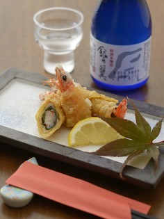 柔らかい海老を使った『海老の湯葉揚げ』