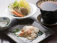 北海道産の10年物を使用する『ホタテ鍋』