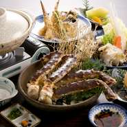 ※その他、刺身、天ぷら、しゃぶしゃぶなども致します
※かにの足焼きは1本より注文出来ます
※コース料理はお2人様より承ります