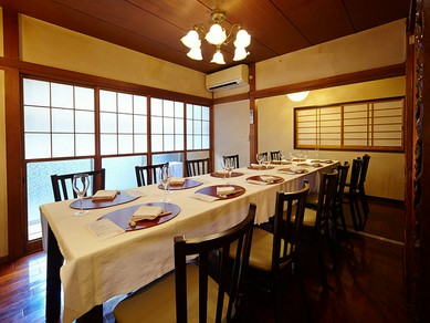完全個室なので、ハレの日のお食事にお誂え向き