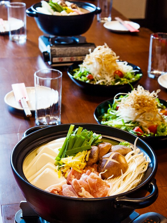 ぽかぽかとあたたまる鍋も用意しています