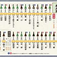 県内28蔵の純米酒を取り揃えております。
ぐい呑み(100ml)380円
グラス(160ml)550円