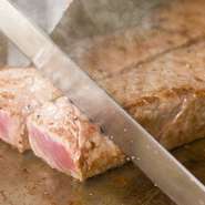 お客様のお好みのステーキと海鮮をお選びいただけます。お肉と海鮮をたっぷり堪能できるコースです。