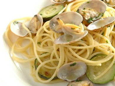 『あさりとズッキーニのスパゲッティ 』