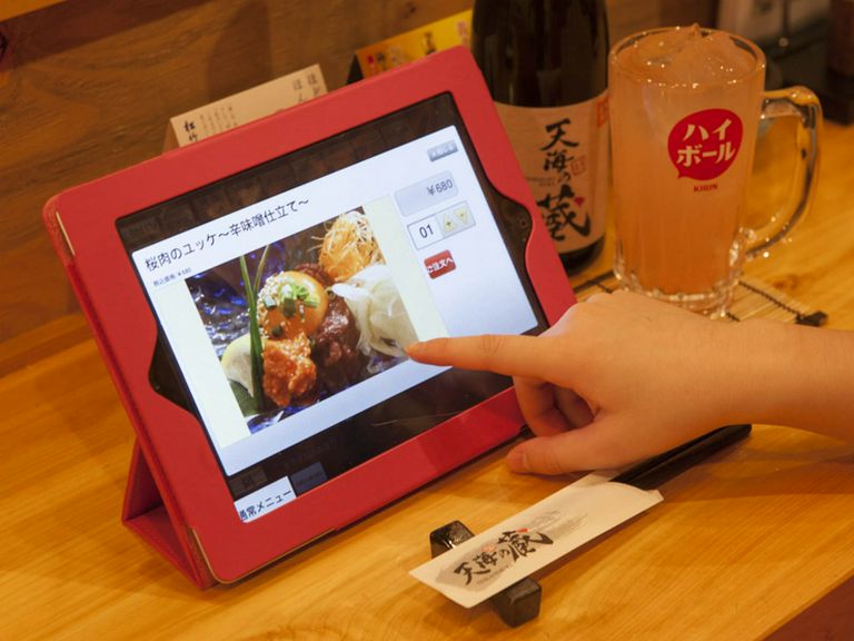 注文は、iPadで簡単、スピーディにできます