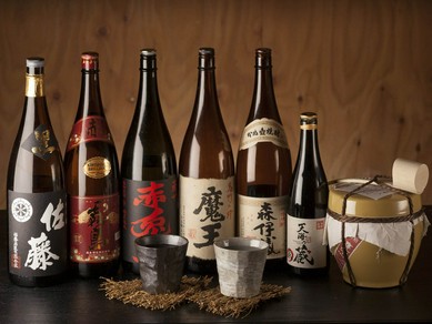 焼酎も豊富に取り揃えております