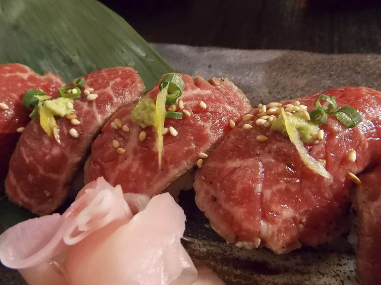 国産黒毛和牛の握り(5貫)