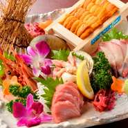 現地直送鮮魚鮮度にこだわり目利きもバッチリ原価酒場ならではの価格！旬の鮮魚をお酒と共にお楽しみ下さい。