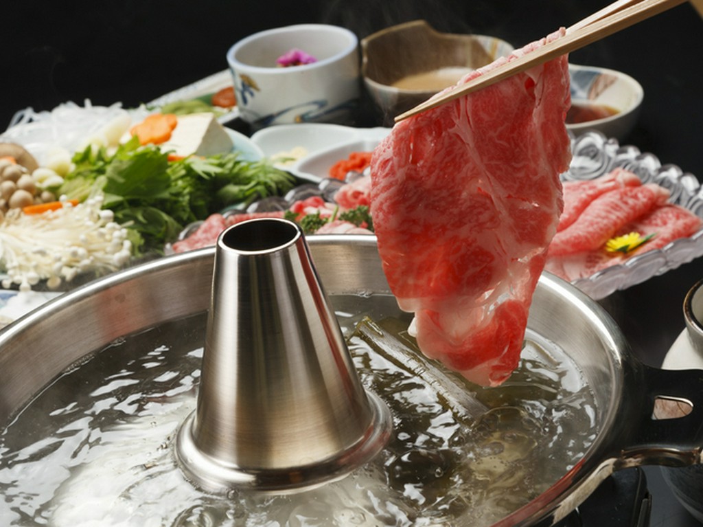 厳選されたお肉を堪能できる『常盤牛のしゃぶしゃぶコース』