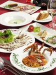 ・前菜盛合せ
・今週のパスタ(オイル・トマト・クリーム)
・メイン料理(北海道産亜麻仁牛・鶏もも肉・白身魚)
デザート・ソフトドリンク付