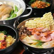 上質な焼肉・ホルモンサムギョプサルなどの焼肉に、韓国料理を含んで全10品以上！飲み放題付きです！