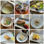 旬の食材を使った月替り八品フルコース