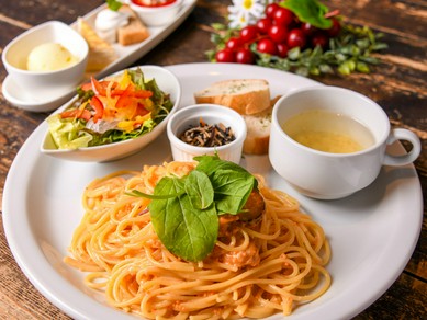 休日のパスタランチ