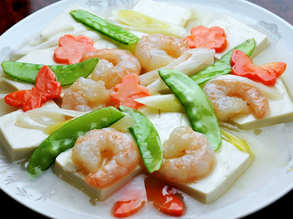 エビと豆腐の煮込み