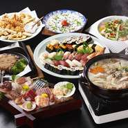 当店では5名様～100名様までの個室をご用意！コース料理ご予約の方はマイクロバスにて無料送迎ございます。お料理料金も3300円～飲み放題（2000円税込2時間）もパックにできます。