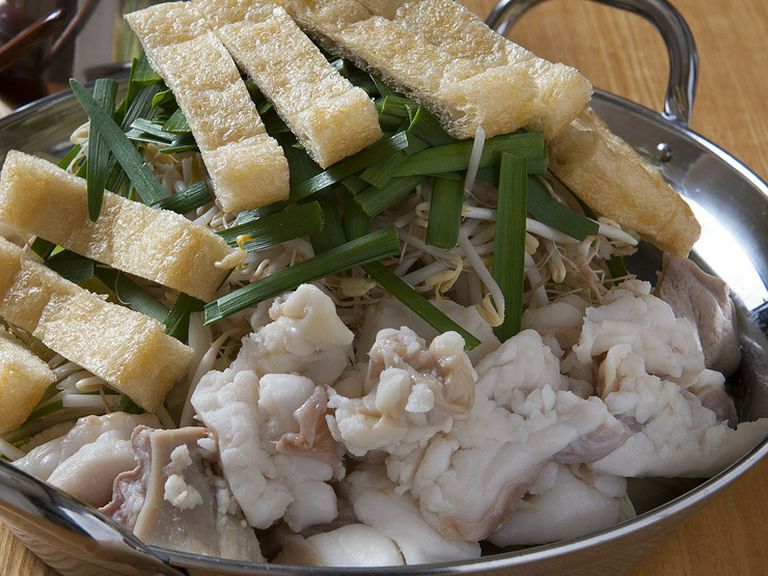 『牛骨スープモツ鍋(塩、味噌、醤油)』