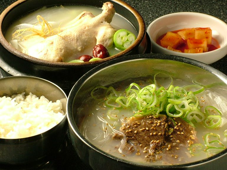 コムタンと参鶏湯