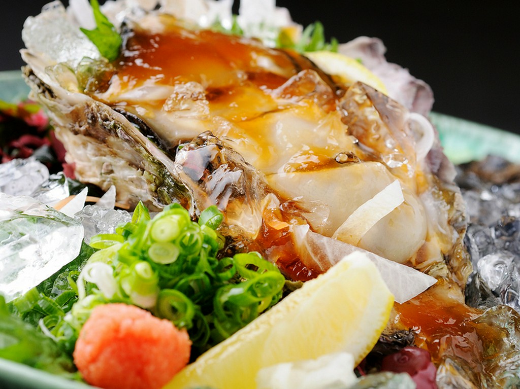 岩ガキポン酢ジュレがけ
