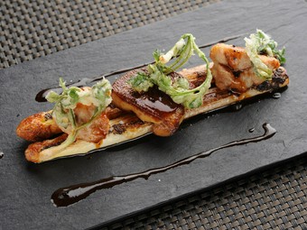 濃厚な春野菜の料理『佐賀県産ホワイトアスパラのムニエル』