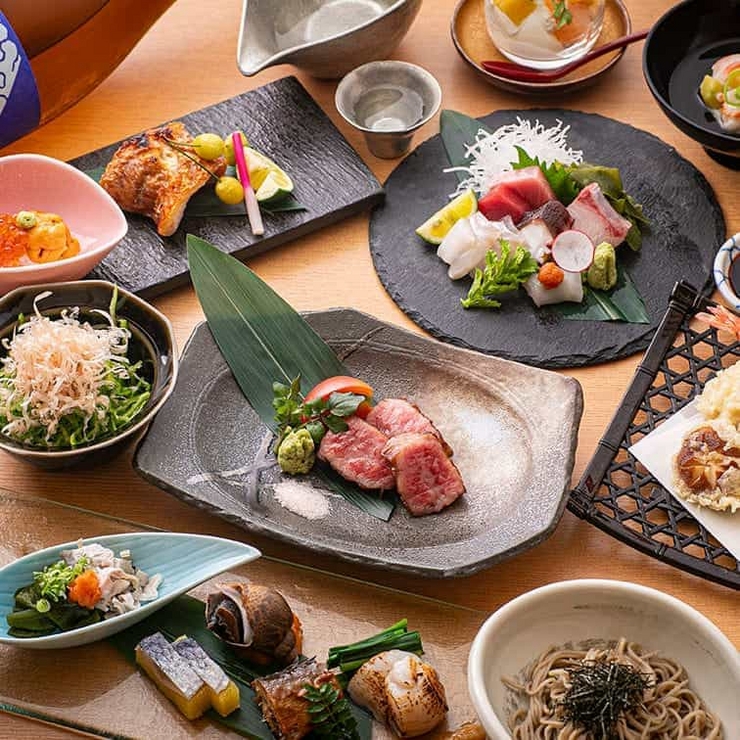 ★【Enjoy Kagura's signature dishes】Seasonal fish and beef dishes... Kagura Course 9000 yen【Business dinners/dinners/banquets】