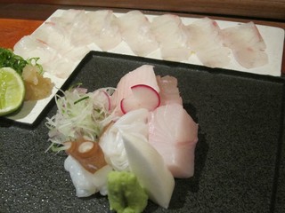 コース内の刺身2種