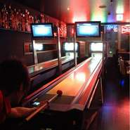 最大で180名様まで収容可能なアミューズメント空間！