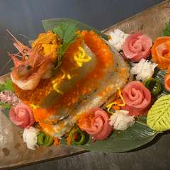 記念日・誕生日は旬の鮮魚を使った『寿司ケーキ』でお祝い！