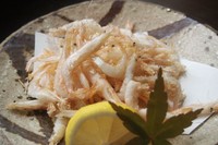 身が柔らかくて、とても甘みの強い海老の唐揚げ。お酒の肴にピッタリ！