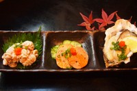 常連さんに人気の3種類をセットにしました。日本酒と一緒に味わえば、病みつきになります。