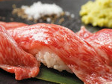 和牛の炙り肉寿司
