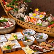 旬のお刺身と、豪華な一品料理、そして炭火串焼きで、ちょっとリッチな歓送迎会はいかがでしょうか！
随時、ご予約を承っておりますので、お気軽にお電話ください！