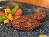 炭火焼ステーキ＆旬の焼野菜　土佐の天日塩