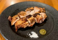 炭火焼ステーキ＆旬の焼野菜　土佐の天日塩　