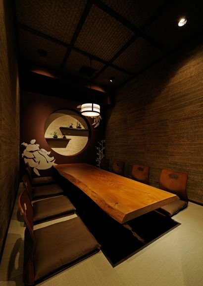 ゆっくりとくつろげる個室で和みの宴を