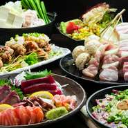 毎朝欠かさず仕入れに出向き確かな目で厳選吟味。徹底して鮮度にこだわった旬の味を提供します。お酒に合う、趣向を凝らした多彩な料理をご賞味ください。