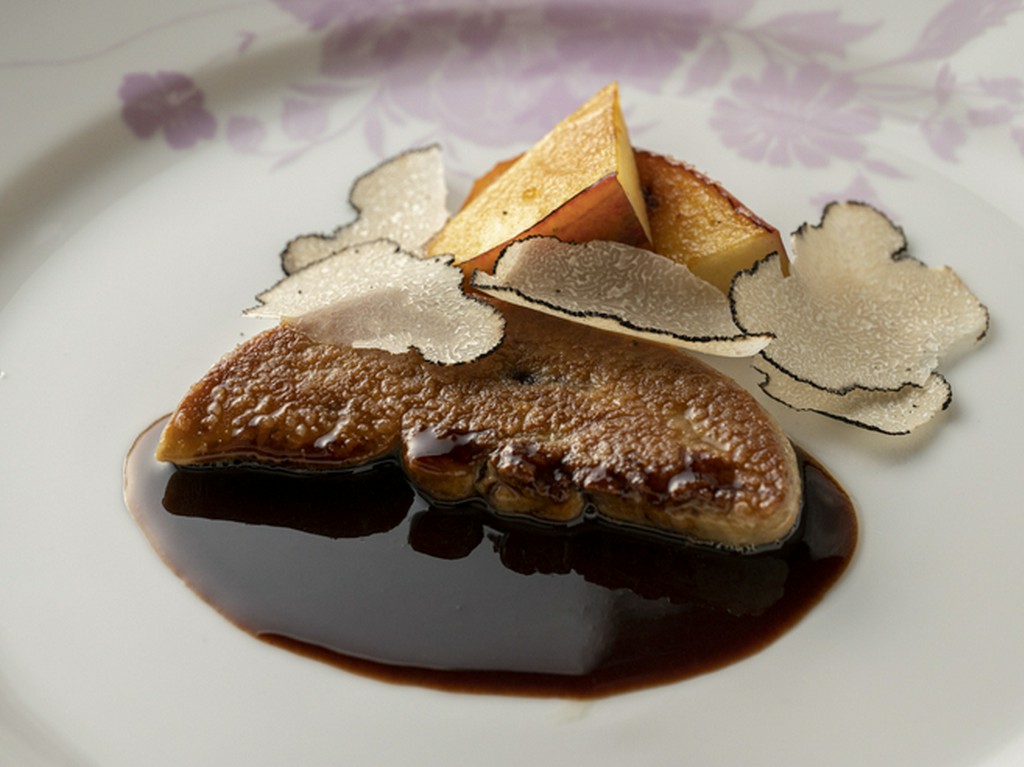 『フォアグラの鉄板焼』