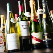 自慢の神戸牛ステーキと合わせるおすすめのワインを多数ご用意。サーロインやヒレ、ロース等のそれぞれの部位に合わせたご提案もさせて頂きます。ワイン以外にもシャンパンなどの取り揃えております。