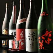 15種類以上の厳選した日本酒をご用意しております。